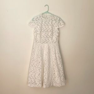 White Lace Crochet dress